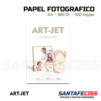 Papel Fotografico A4 Art-jet - x100 Hojas 180gr