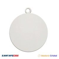 Forma Navideña Círculo – Pack de 10u. - Madera Cristal 