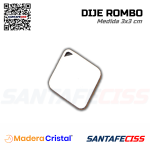 Dije Rombo - Madera Cristal 