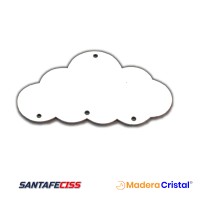 Forma Nube con Perforaciones - Madera Cristal