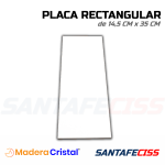 Placa Rectangular 14,5 x 35 cm – 3 mm - Madera Cristal