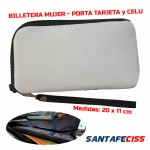 Billetera de Mujer Porta Cel + Tarjetas