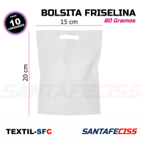 Bolsita de Friselina 20x15 - 80g. x10u Bolsita de Friselina 20x15 - 80g. x10u