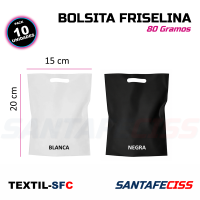 Bolsita de Friselina 20x15 - 80g. x10u