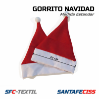 Gorrito Navideño Medida Estandar
